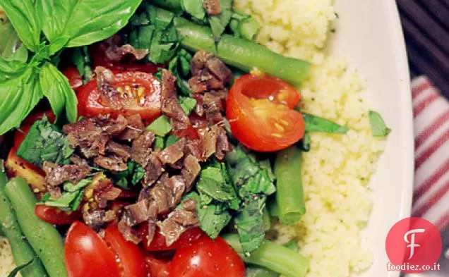 Couscous di Acciughe, Pomodori e Fagiolini