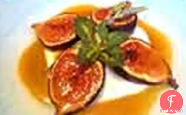 Fichi Caramellati con Miele di Lavanda e Crema