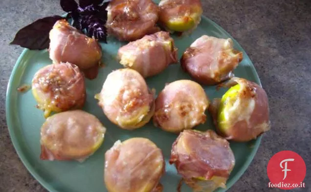 Lombo di maiale arrosto con ripieno di fichi e prosciutto