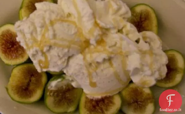 Fichi caramellati e gelato