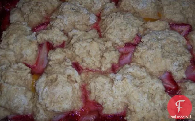 Ciabattino di fragole e pesche fresche