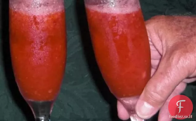 Cocktail di Champagne alla fragola