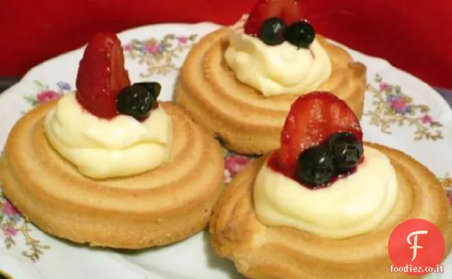 Elegante Mascarpone sormontato biscotti di zucchero (ingannevolmente facile)