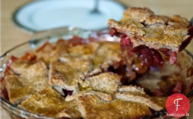 Torta segreta al rabarbaro alla fragola