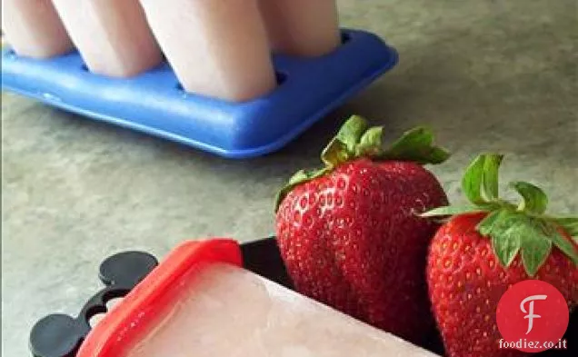 Barrette di dessert al rabarbaro alla fragola