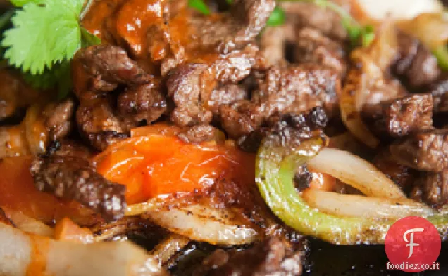 Fajitas di manzo tropicale