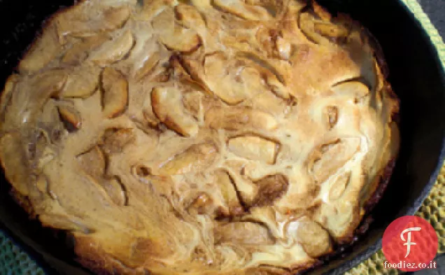Torta di budino di mele