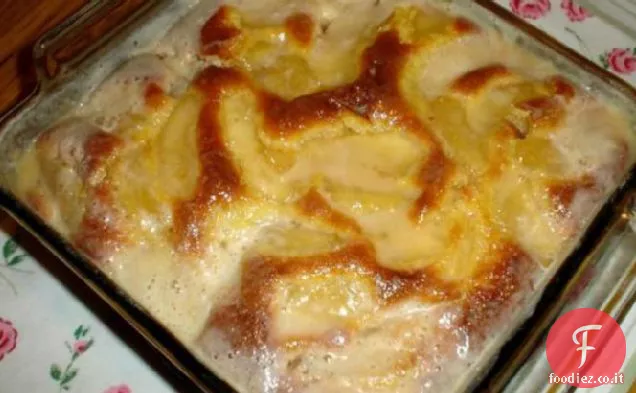 Torta di budino di mele