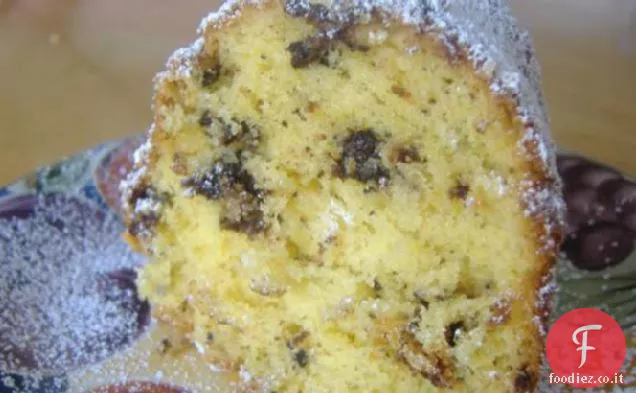 Torta al cioccolato con gocce di cioccolato