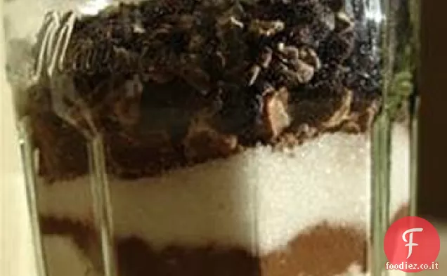Torta al cioccolato in un barattolo I