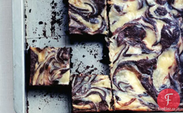 Cheesecake-Brownies marmorizzati