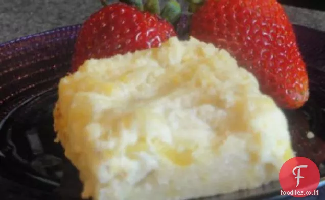 Barrette di cheesecake all'ananas e allo zenzero
