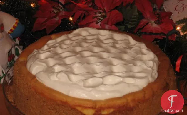 Cremoso torta di formaggio condita