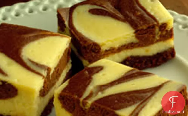 Barrette di Cheesecake marmorizzate