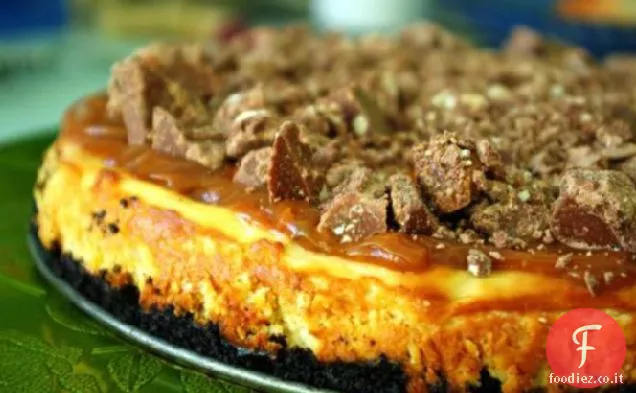 Cheesecake al caramello al Toblerone