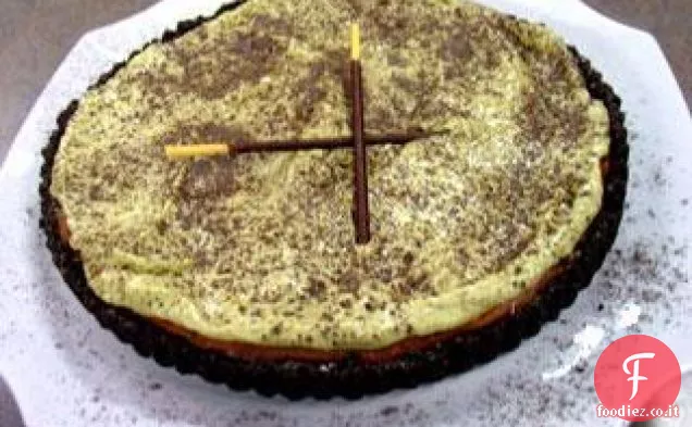 Cheesecake al pistacchio al cioccolato