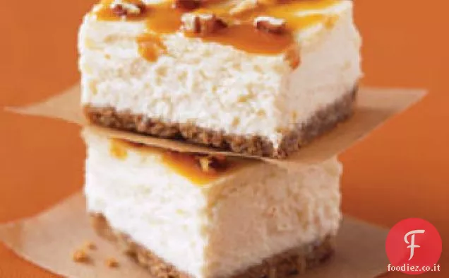 Doppio caramello-Pecan Cheesecake Bar