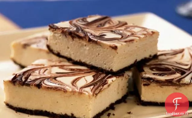 Quadrati di cheesecake di marmo