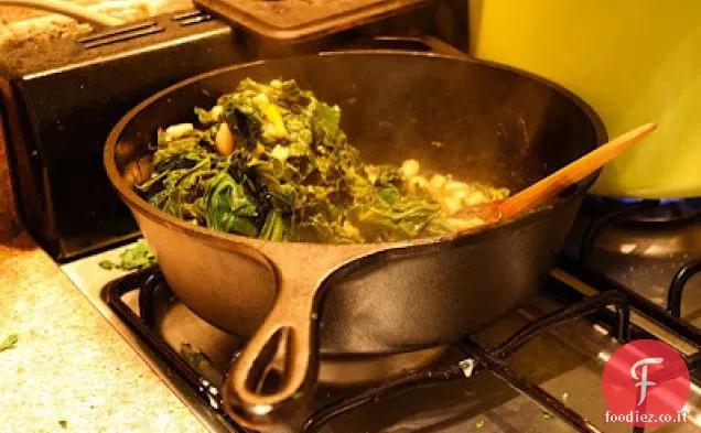 Verdure stufate con fagioli bianchi