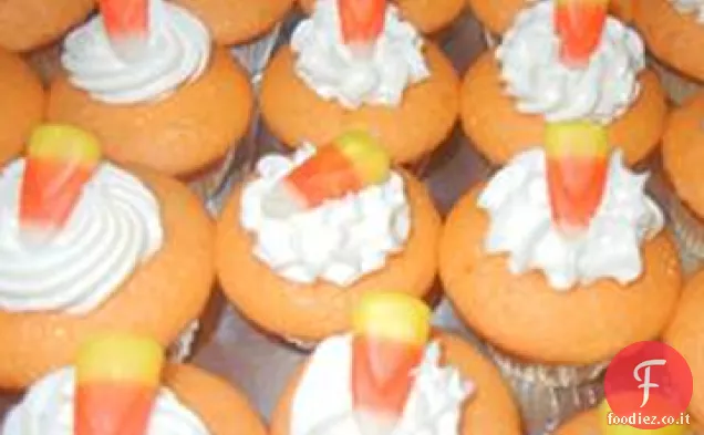 Cupcakes di mais caramelle