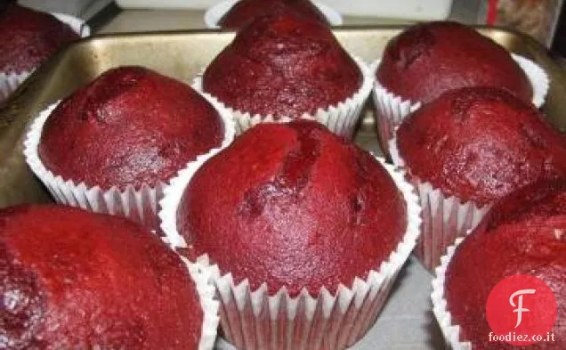 Cupcakes di velluto rosso