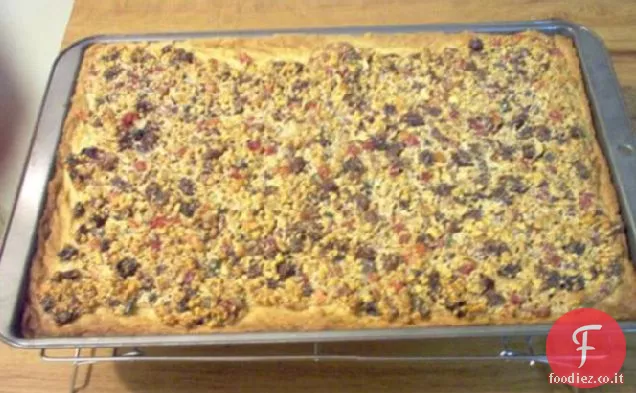 Quadrati di torta alla frutta pecan (o qualsiasi dado che preferisci)