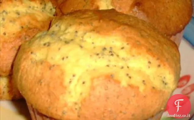 Muffin di semi di papavero al limone facile