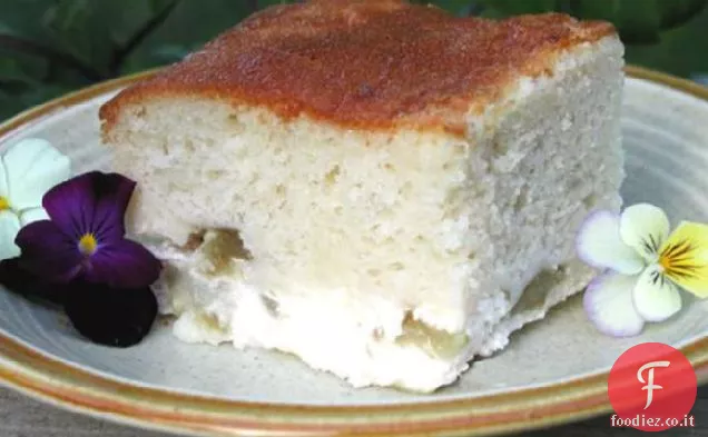 Torta di crema al rabarbaro