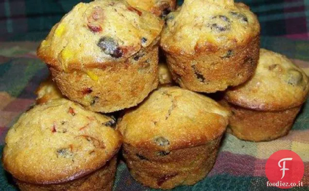 Muffin di mais di fagioli neri