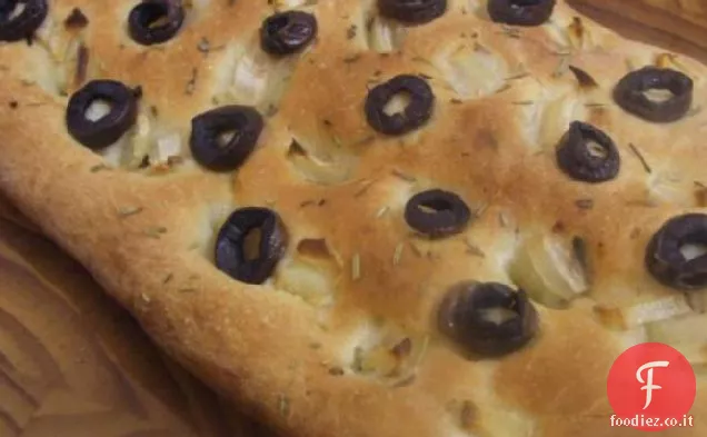 Focaccia alle erbe di cipolla