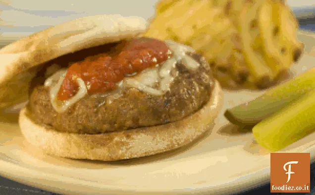 Hamburger di pizza al ragù