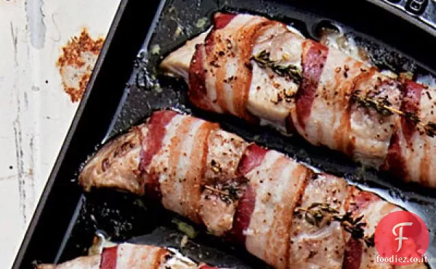 Pesce azzurro avvolto con pancetta