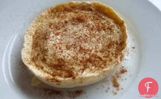 Soufflé individuale a basso contenuto di carboidrati, basso contenuto di grassi ,formaggio dolce e uovo