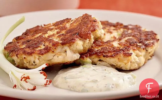 Torte creole con salsa Rémoulade dolce e piccante