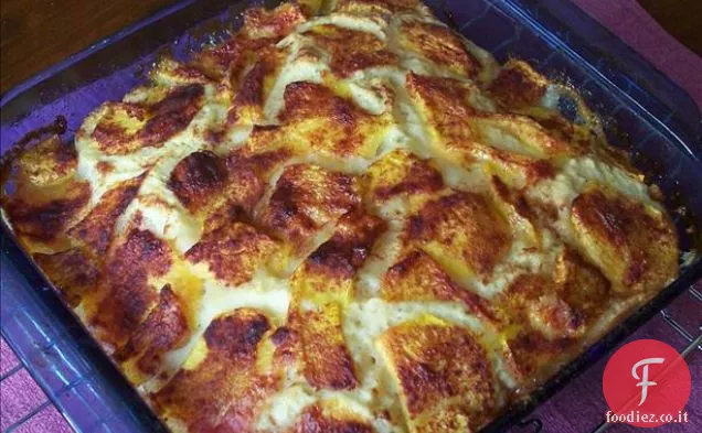 Torta di pesca fresca