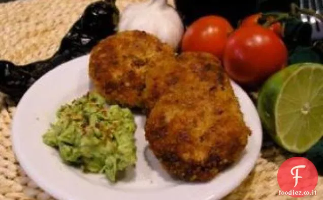 Torte di pesce Chipotle con salsa Guacamole