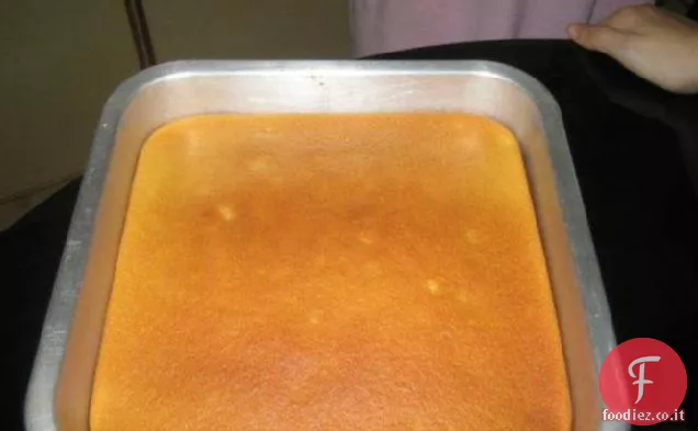 Pan di spagna arancione