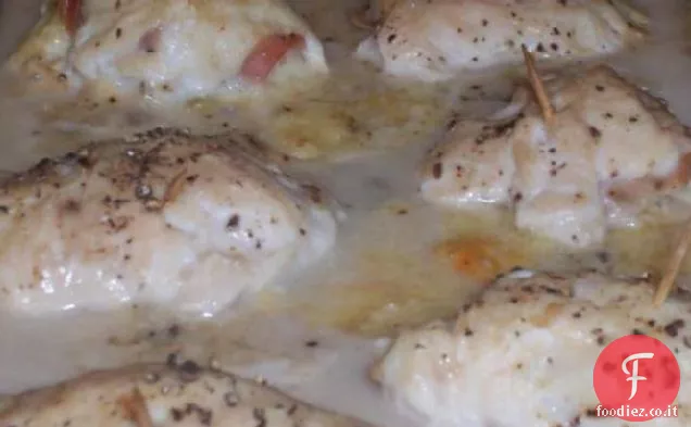 Rotoli di Cordon Bleu di pollo facili e veloci