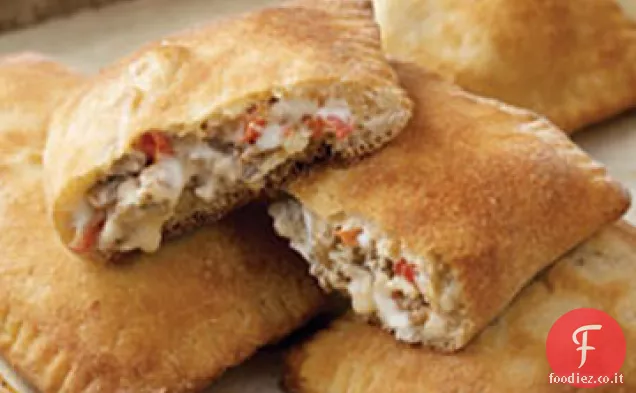 Calzoni di salsiccia e verdure