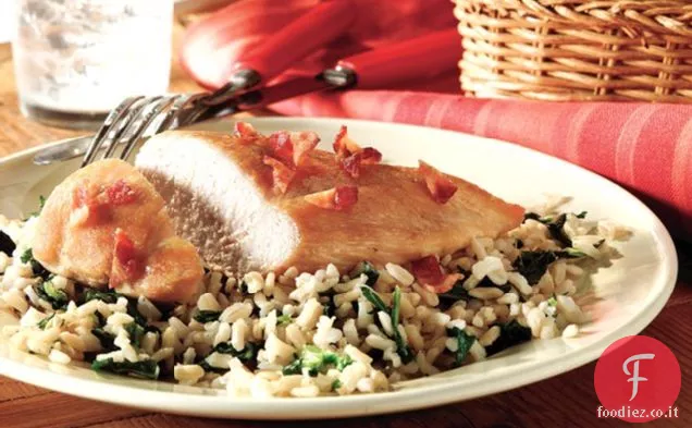 Giù a casa, cena di pollo e riso in stile meridionale