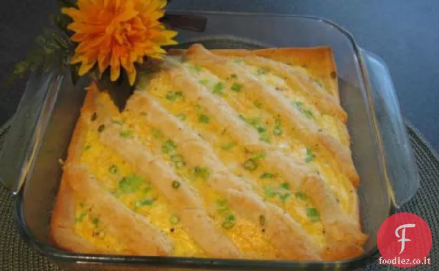 Casseruola a mezzaluna con prosciutto