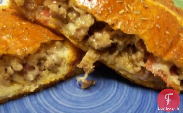 Pane con salsiccia di peperoni