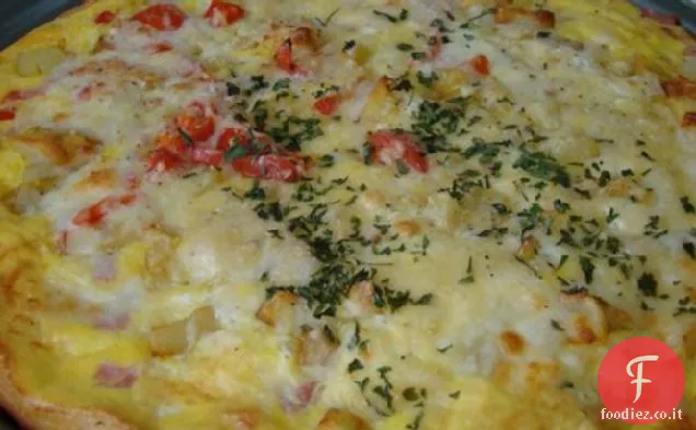 Salsiccia e uova Colazione Pizza