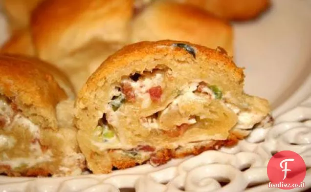 Rotoli di cheddar ritorti