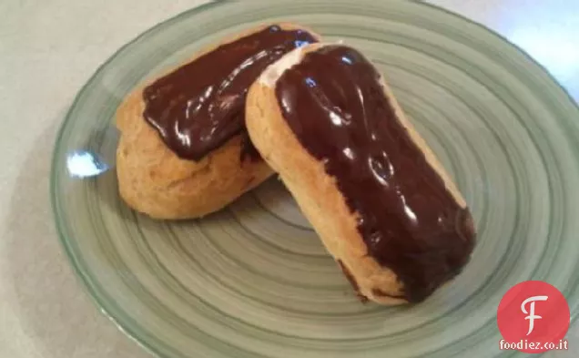 Sbuffi di crema o Eclairs con Crema pasticcera alla Vaniglia