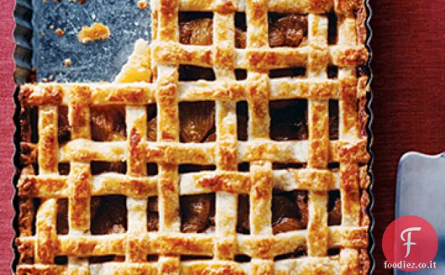 Crostata all'ananas con baccello di vaniglia
