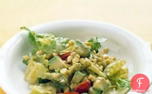 Romaine, avocado e insalata di mais