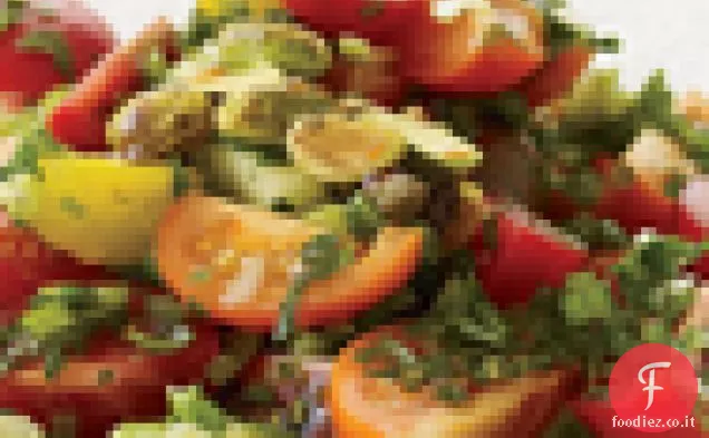 Insalata di pomodoro, avocado e mais arrosto