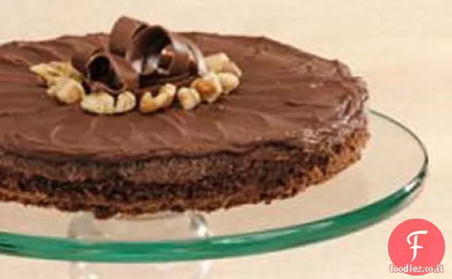 Torta di biscotti alla noce glassata
