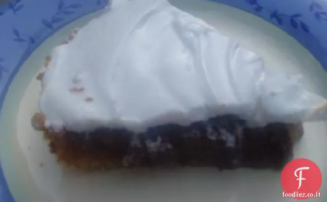 Torta di meringa alla crema al cioccolato